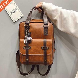 Backpacks Students for Anti Bags Theft School Women Brown