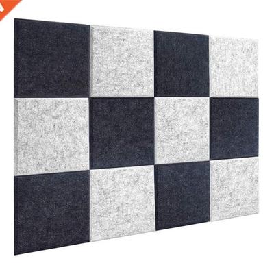 12 Pcs Acoustic Foa Panels,Soundproofing Panel Beveled Edge