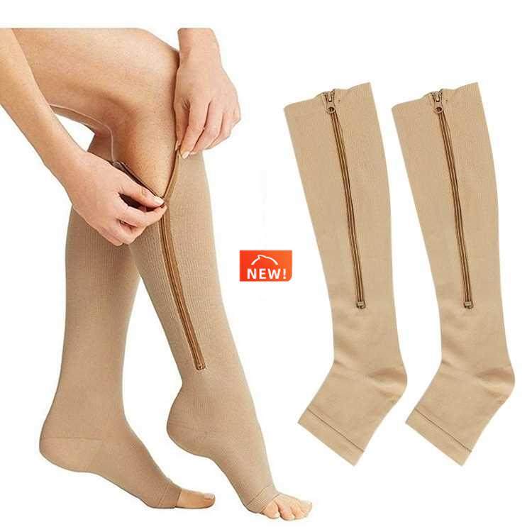 Sports compression socks compression zipper socks