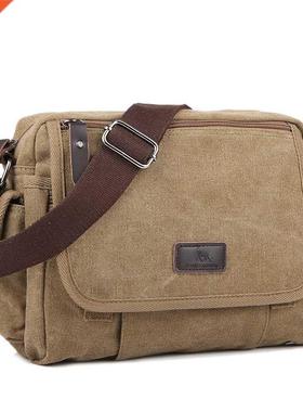 Casual Men Small Shoulder Bag Vntage Satchel Retro Crossbo