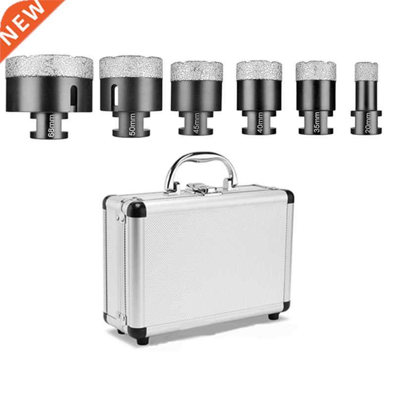 6Pcs M14 Diamond Core Bits Set Vacuum Brazed Perforating Dri