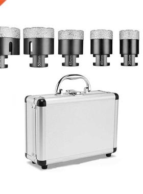 6Pcs M14 Diamond Core Bits Set Vacuum Brazed Perforating Dri