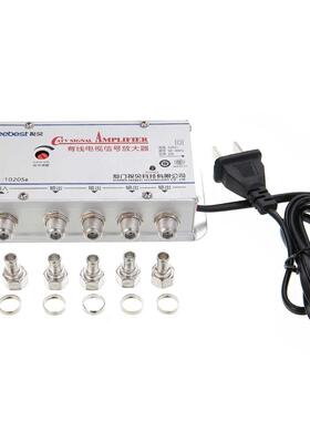 4 Port CATV Booster 4 Way CATV VCR TV Antenna Signal Amplifi