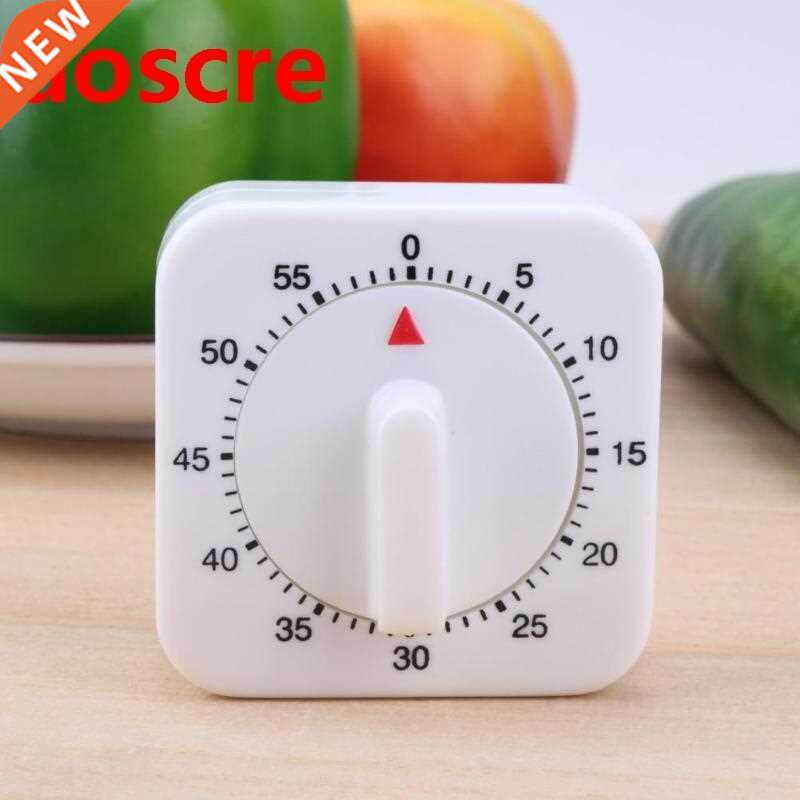 60 Minutes Manual Kitchen Timer Mechanical Reminder Alarm Cl