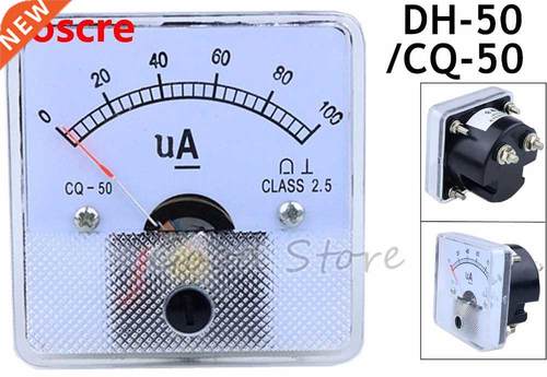 DH-50/CQ-50 100uA 200uA 500uA DC Analog Ammeter Panel AMP Cu