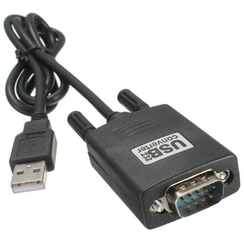 Black RS22 RS-22 Serial to USB 2.0 PL20 Cable Adapter Co
