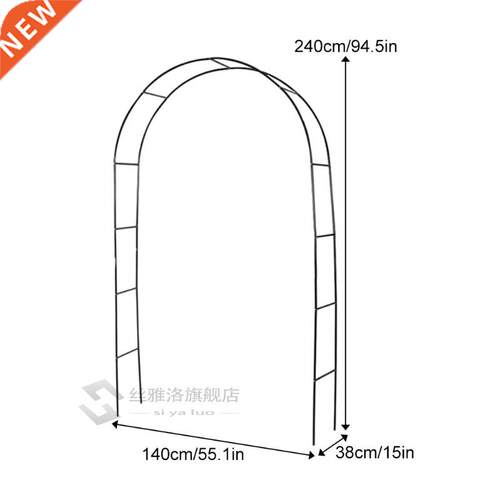 Iron Wedding Arch Decorative Flower Stand Plant Climbing Fra
