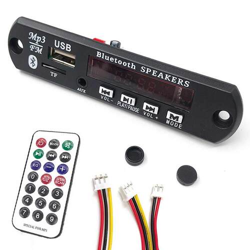 Wireless MP WMA Deco Board Remote Control Player 12V Blu