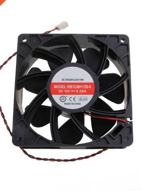 DC Brushless Fan RB1238H12B-6 12CM Coolng Fan 120mm DC12V 0