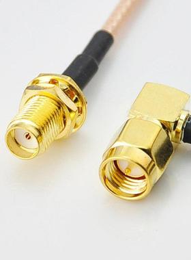 Cable SMA Female Jack Bulkhead to SMA Male Plug Right Angle