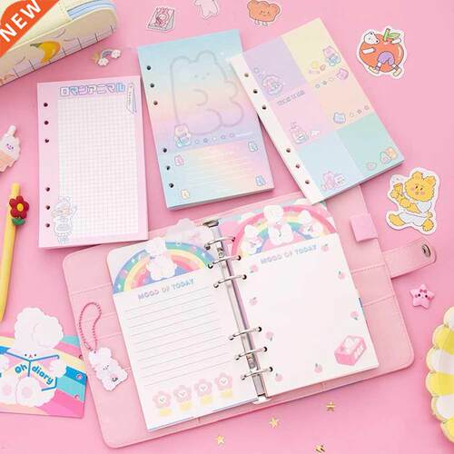 A6 Kawaii Sugar Bear Rabbit Notebook Paper Refill 50 Sheets