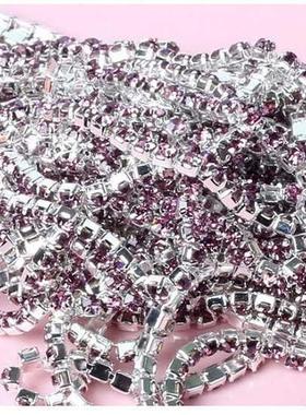 1Meter/lot Sewing Crystal Rhinestone Chain SS6 SS8 SS10 SS12