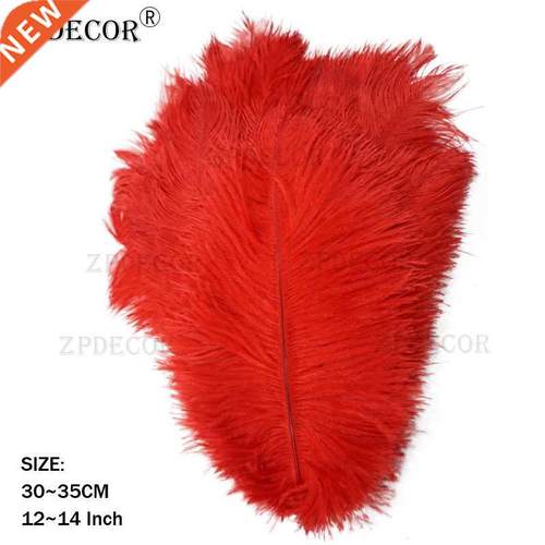 12-14 Inch 30-35CM Frist-Grade Ostrich Feathers for  Je