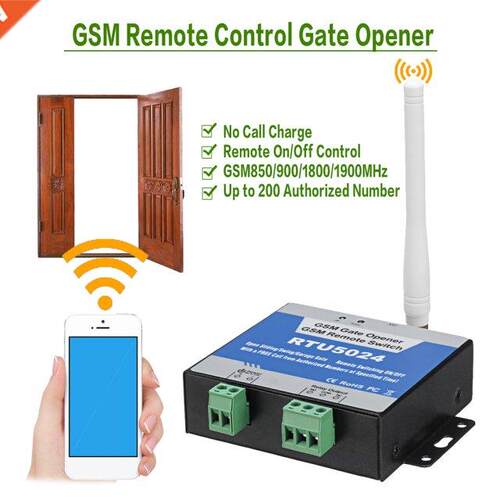 GSM Gate Opener Relay Wreless Remote Control Door Access Sw