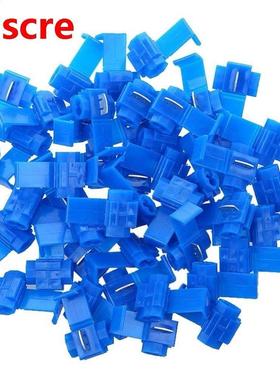 10pcs 16-14 blue Gauge Double Run Solderless Wire Connectors