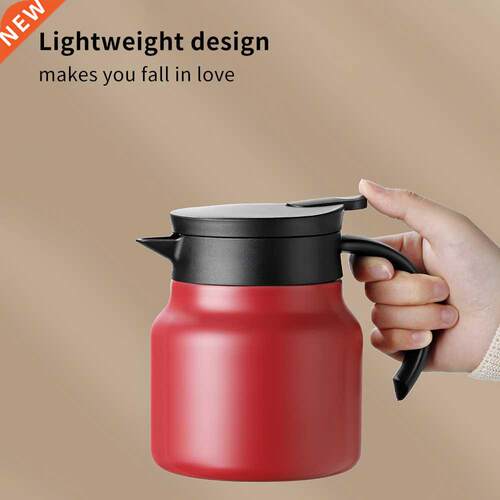 Thermal Coffee Carafe Tea Pot - 04 Stainless Steel Double W