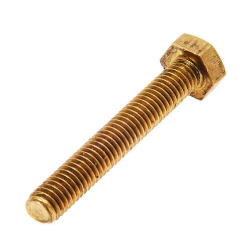 5 Pcs Hex Head Nut 6mm x 40mm Thread Solid Brass Screw Bolts