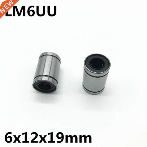 10pcs LM6UU ball bearing inner diameter 6x12x19mm guide line