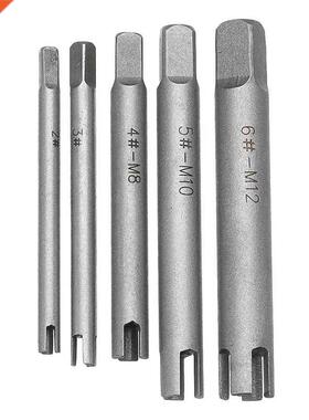 5pcs M5-M12 Damaged Tap Extractor Alloy Screw Tap Remover