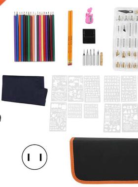 78Pcs Soldering Iron Set Adjustable Temperature Pyrography W