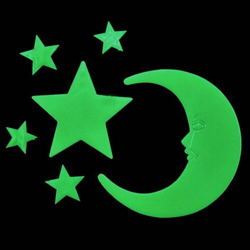 Decor Boys Girls Home Wall Glow In The Dark Stickers Decals
