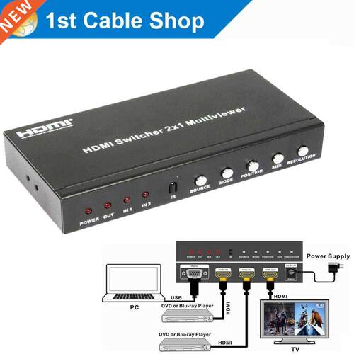 Professionl HI MultiViewer 2X1 with PIP HI Screen split