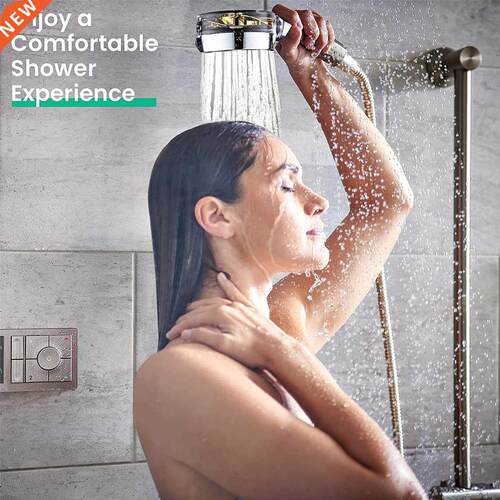 Turbo Propeller Water Saving Shower Head and Holder High Pre