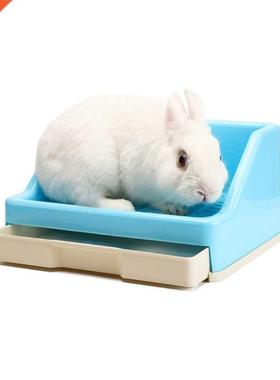 Pet Tray Rabbit Cage Corner Litter Box Anti-spill Edge Plast