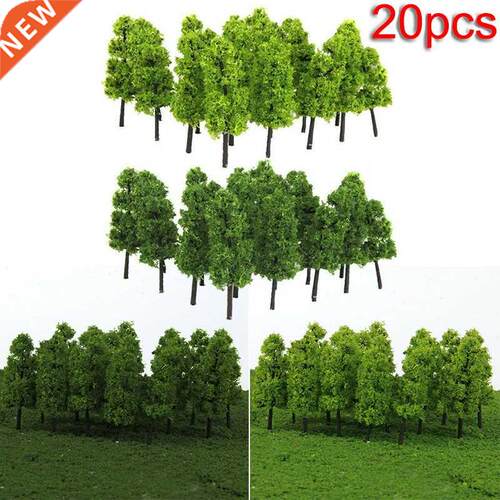 20pc Plastic Artificial Miniature Tree Model Scenery Train R