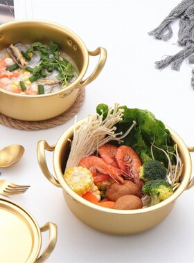 Korean Ramen Noodles Pot Aluminum Soup Pot With Lid Noodles