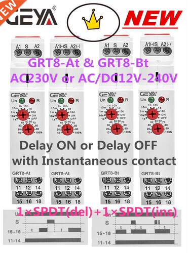 Delay on Delay off Timer Relay Electronic Type 16A AC230V O