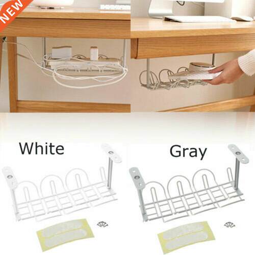 Under Desk Storage Rack Cable Management Tray Power Line St