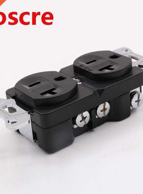 Pieces YTER Duplex Wall plated-rhodium AC 20A Power Receptac