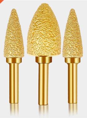 New 6mm Shank Brazed Diamond Cylindrical/Bullet Grinding Hea