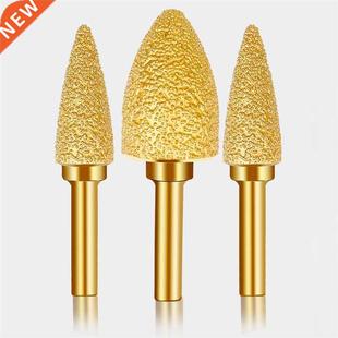 New 6mm Shank Brazed Diamond Cylindrical/Bullet Grinding Hea