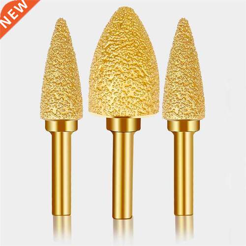 New 6mm Shank Brazed Diamond Cylindrical/Bullet Grinding Hea