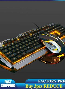 USB Wired Ergonomic Backlit Mechanical Feel Gaming Keybod