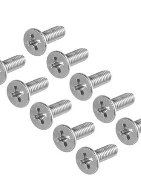 50Pcs M4x12mm Flat Head hine Screws, Phillips Cross Screw
