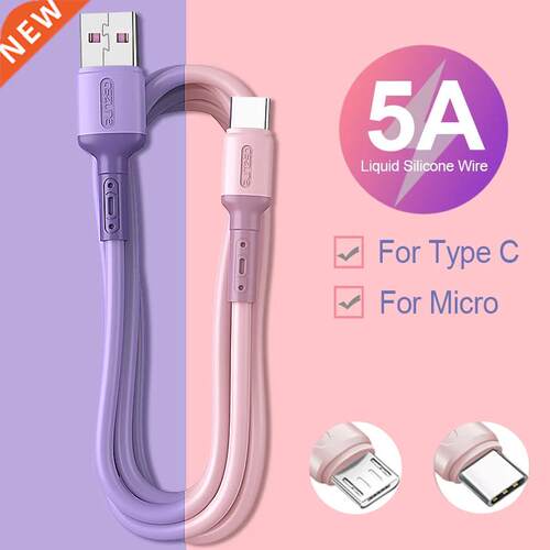 5A USB Type C Cable For 12 Samsung S21 S20 Huawei Mobile Pho