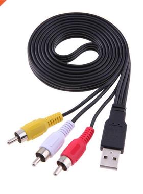 1.5M 5ft USB 2.0 to  RCA Cable Male To Male AV Audio Adapte