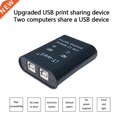 K1KF USB 2.0 Manual Sharing Switch Printer Sharing Device Hu