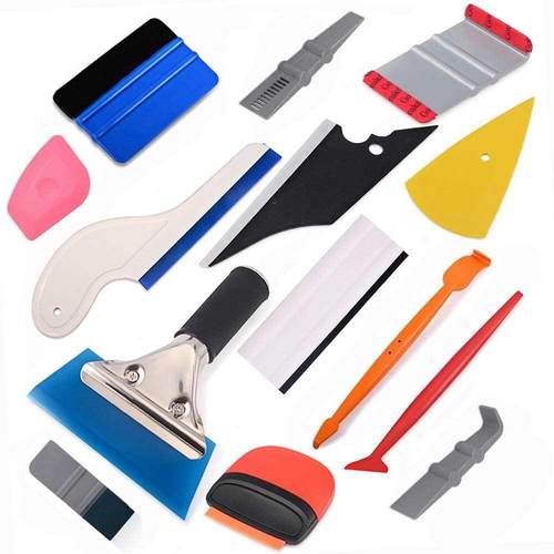 FOSHIO Carbon Fiber Car Tools Vinyl Wrap Film Sticker Wrappi