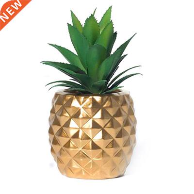 Artificial Potted Succulent Plants Set, Faux Succulents in P