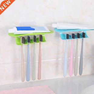 Wall Mounted Toothpaste Storage Rack Household Self Adhesiv