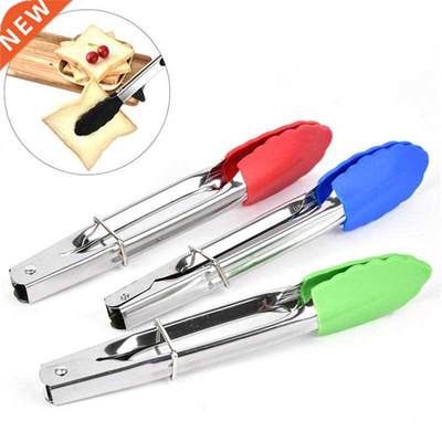 Silicone Pizza Bread Steak Clip Non-Stick Kitchen Tongs Stai