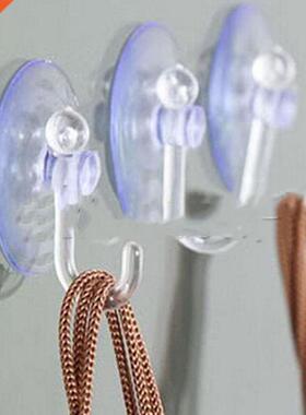 Hot 5Pcs Strong Transparent Wall Hooks Clothes Hanger Bathr
