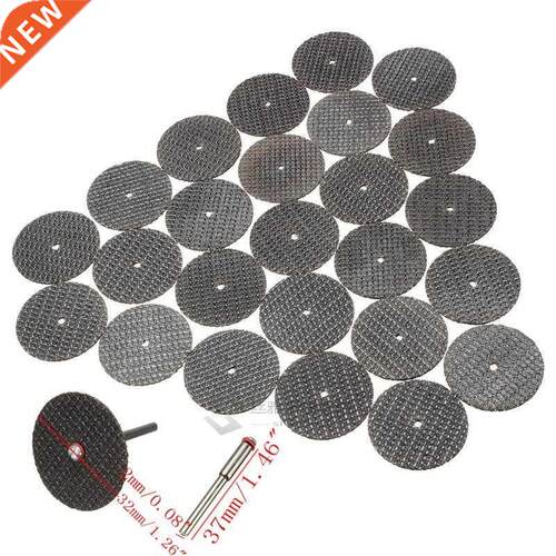 Hot 25pc 32mm Resin Cutting Wheel Cut-off Discs Kit +1pc Man