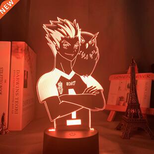 Acrylic Led Night Light Anime Haikyuu Shoyo Hinata Figure fo