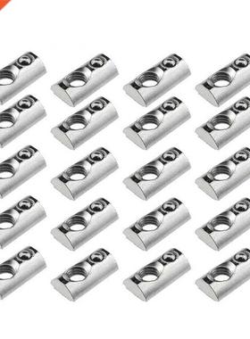 25 Pack 2020 Series M5 T Slot Nuts Roll-In Spring Ball Loade