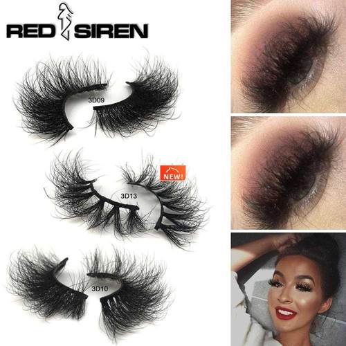 Mink Lashes 25mm 3D Mink Eyelashes Fluffy Messy Lashes Handm